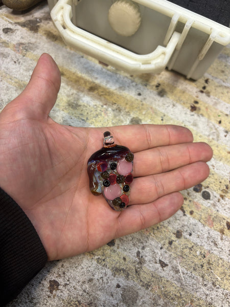 Pepperoni, olive, sausage, canadian bacon pendant