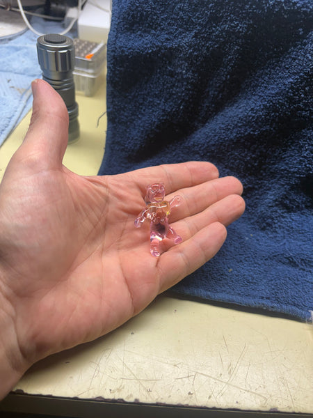 UV Dancing bear pendant