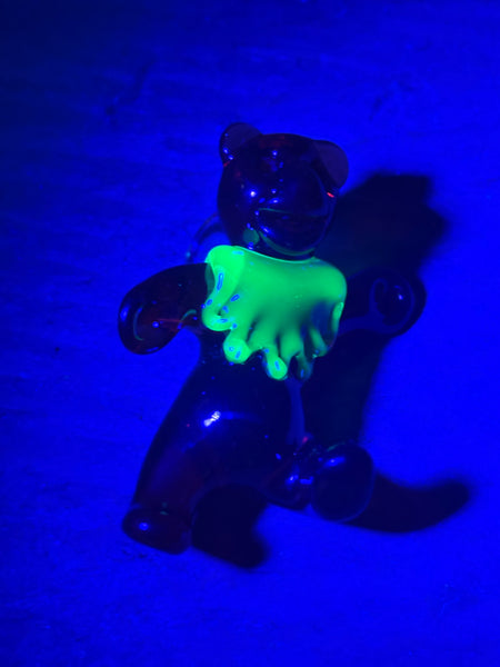 UV Dancing bear pendant
