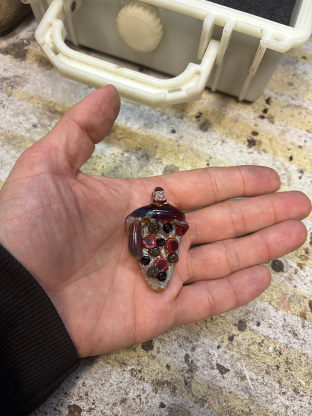 Sausage, olive, pepperoni pendant