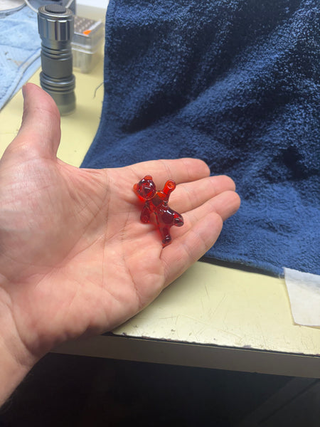 UV Dancing bear pendant